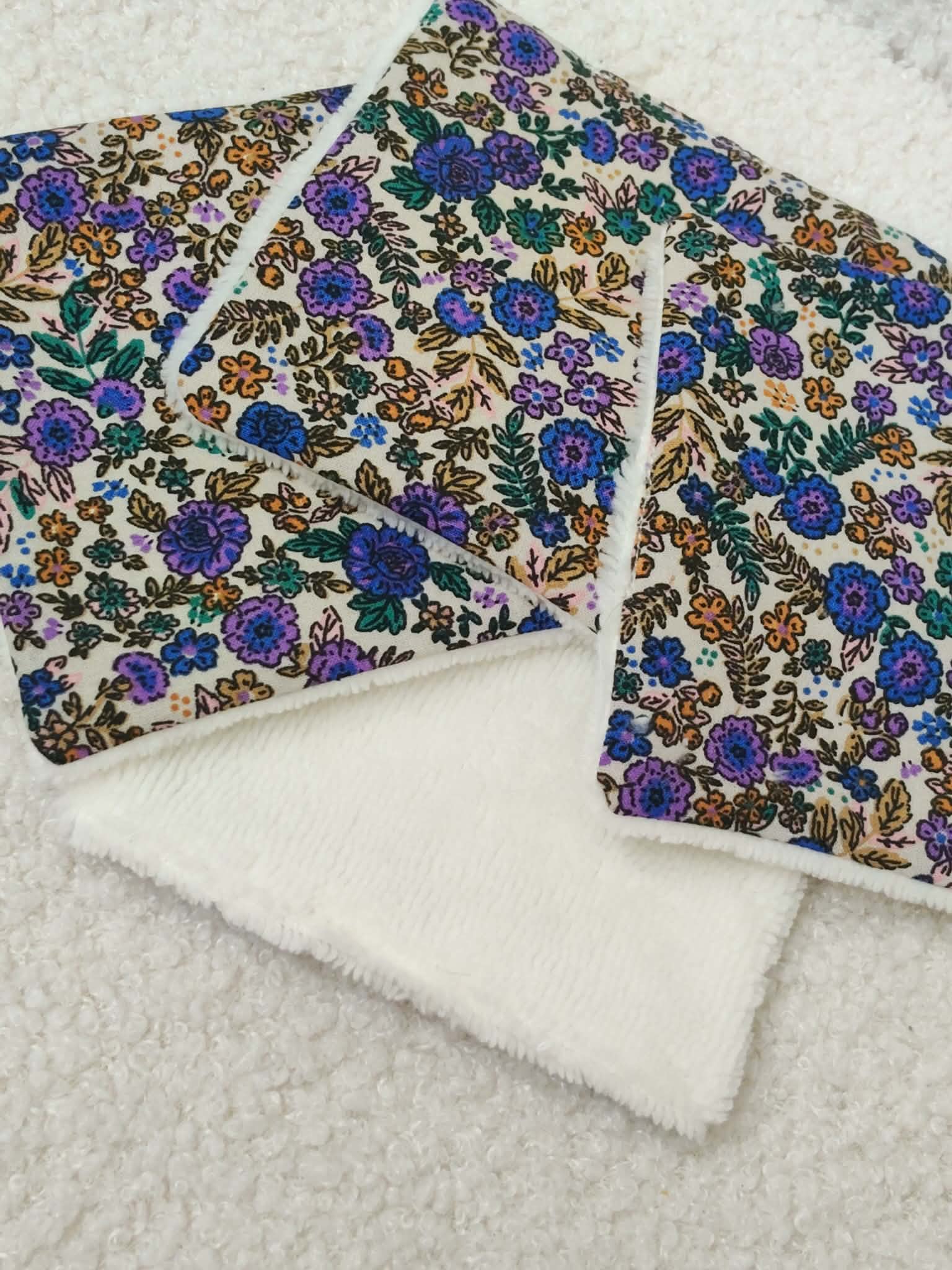 Coton lavable en éponge bambou (lot de 4) nouvelle collection