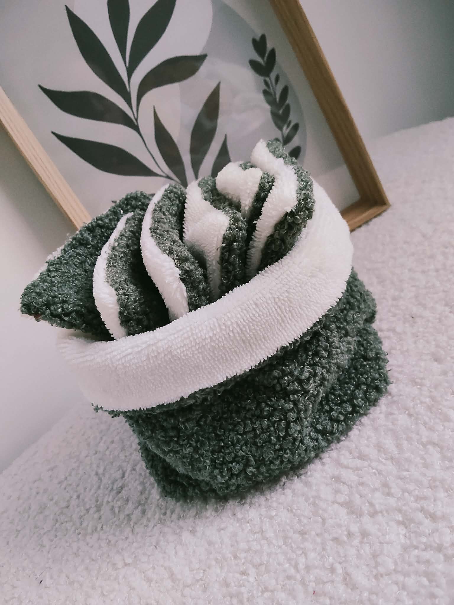 La panière et ses 6 lingettes en éponge bamabou