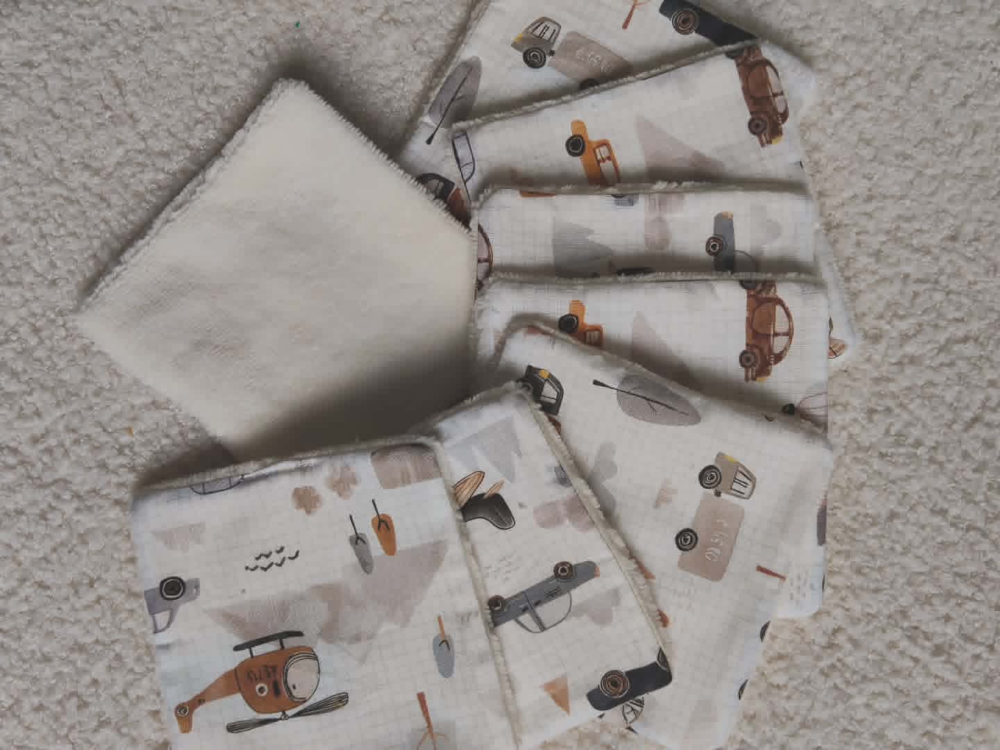 Lingettes lavables lot de 8