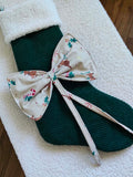 La chaussette de Noël avec son gros nœud sur commande