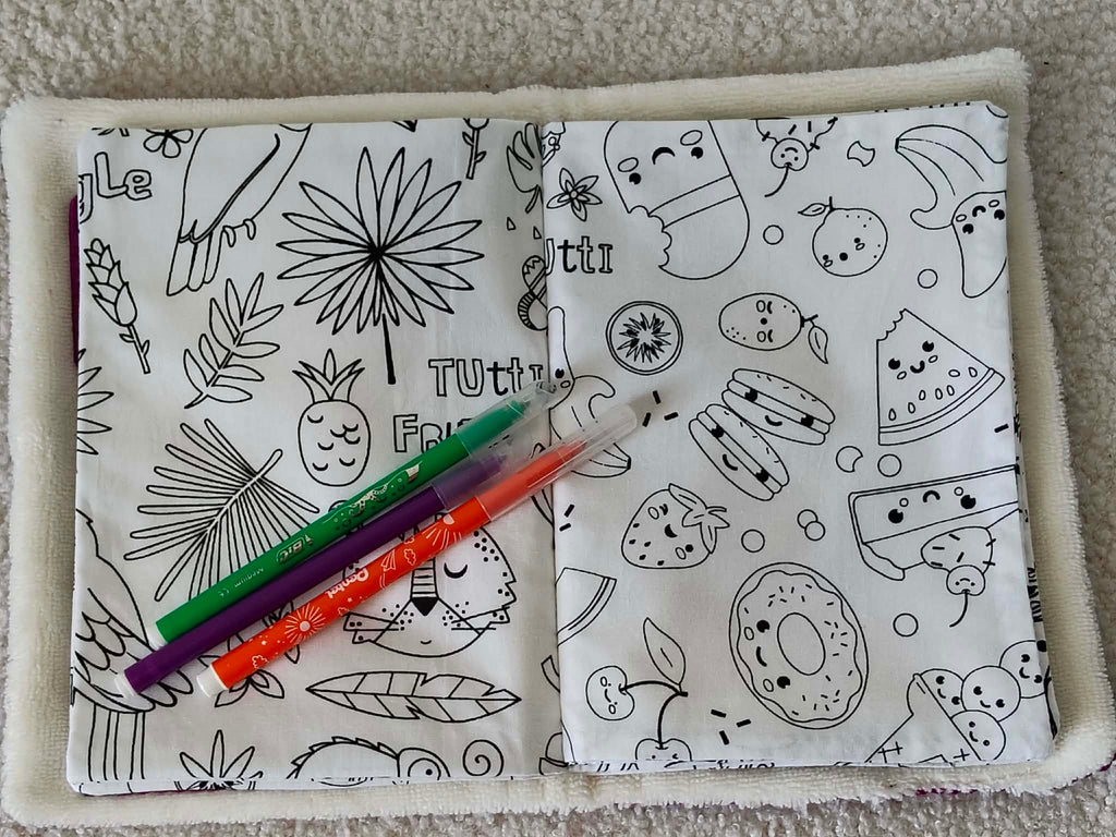 Cahier de coloriage lavable