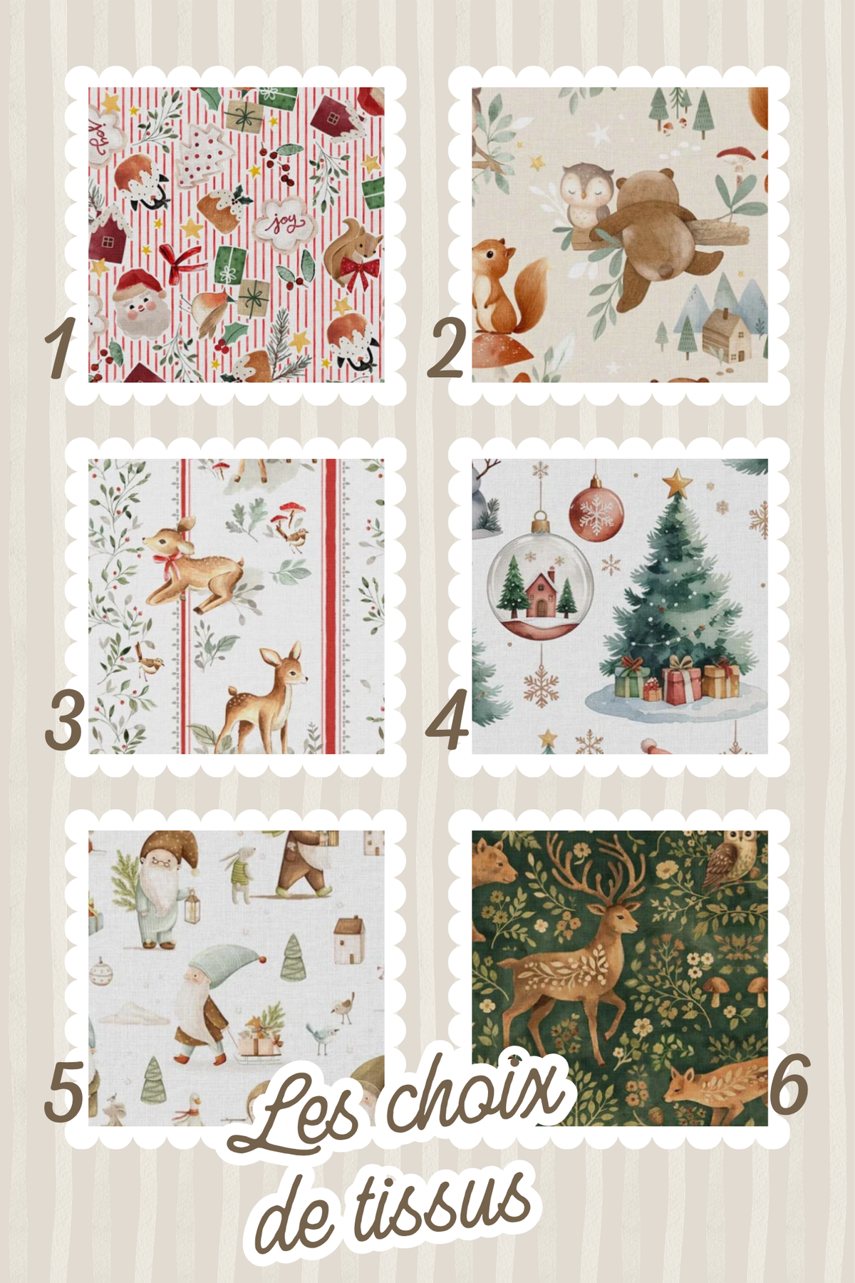 La chaussette de Noël simple sur commande