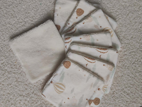 Lingettes lavables lot de 8