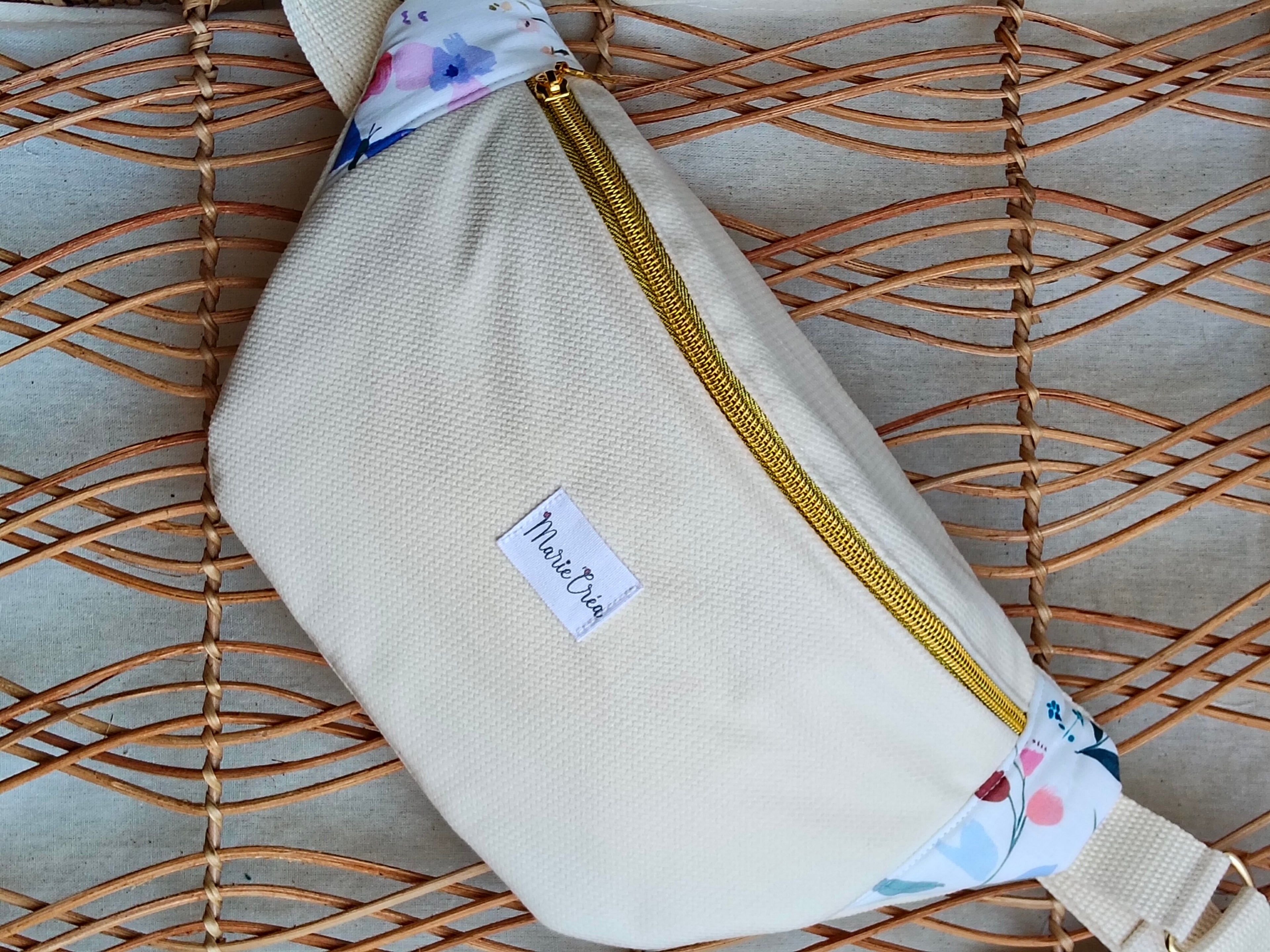 Sac banane en velours
