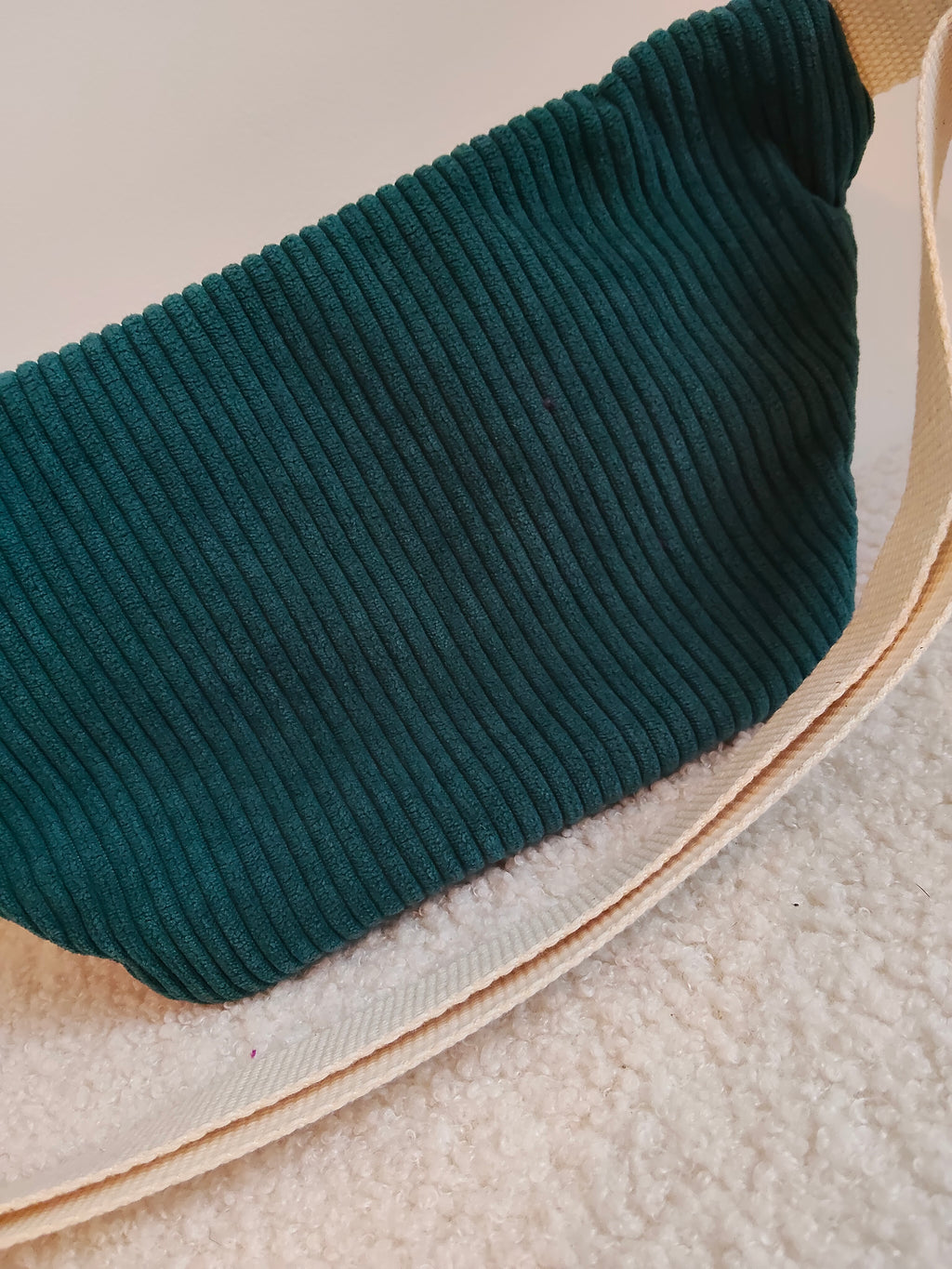 Sac banane bi color en velours