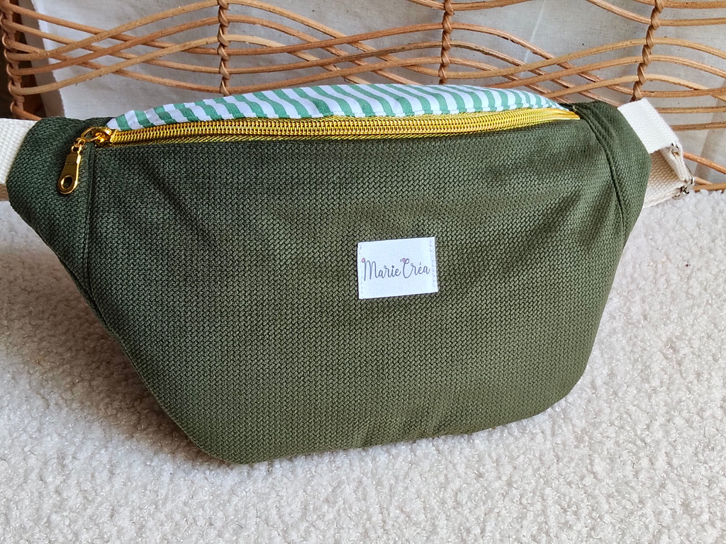 Sac banane en velours