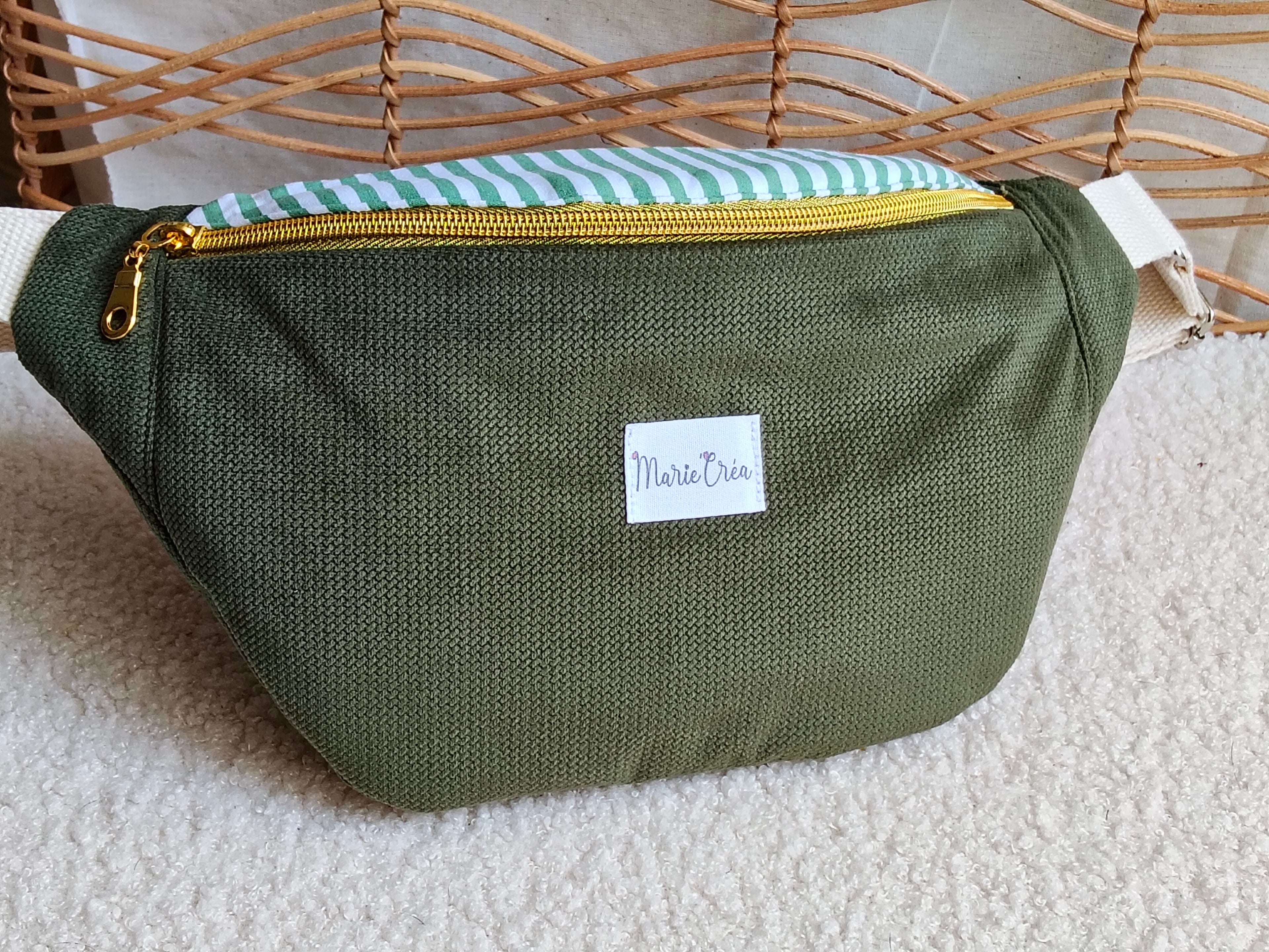 Sac banane en velours
