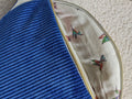 Sac banane en velours bleu