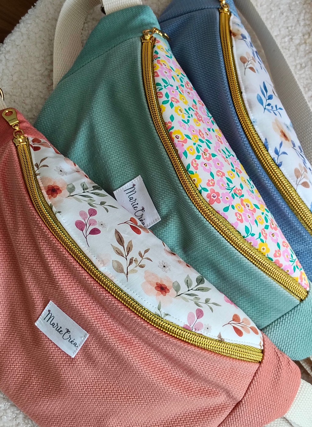 Sac banane en velours