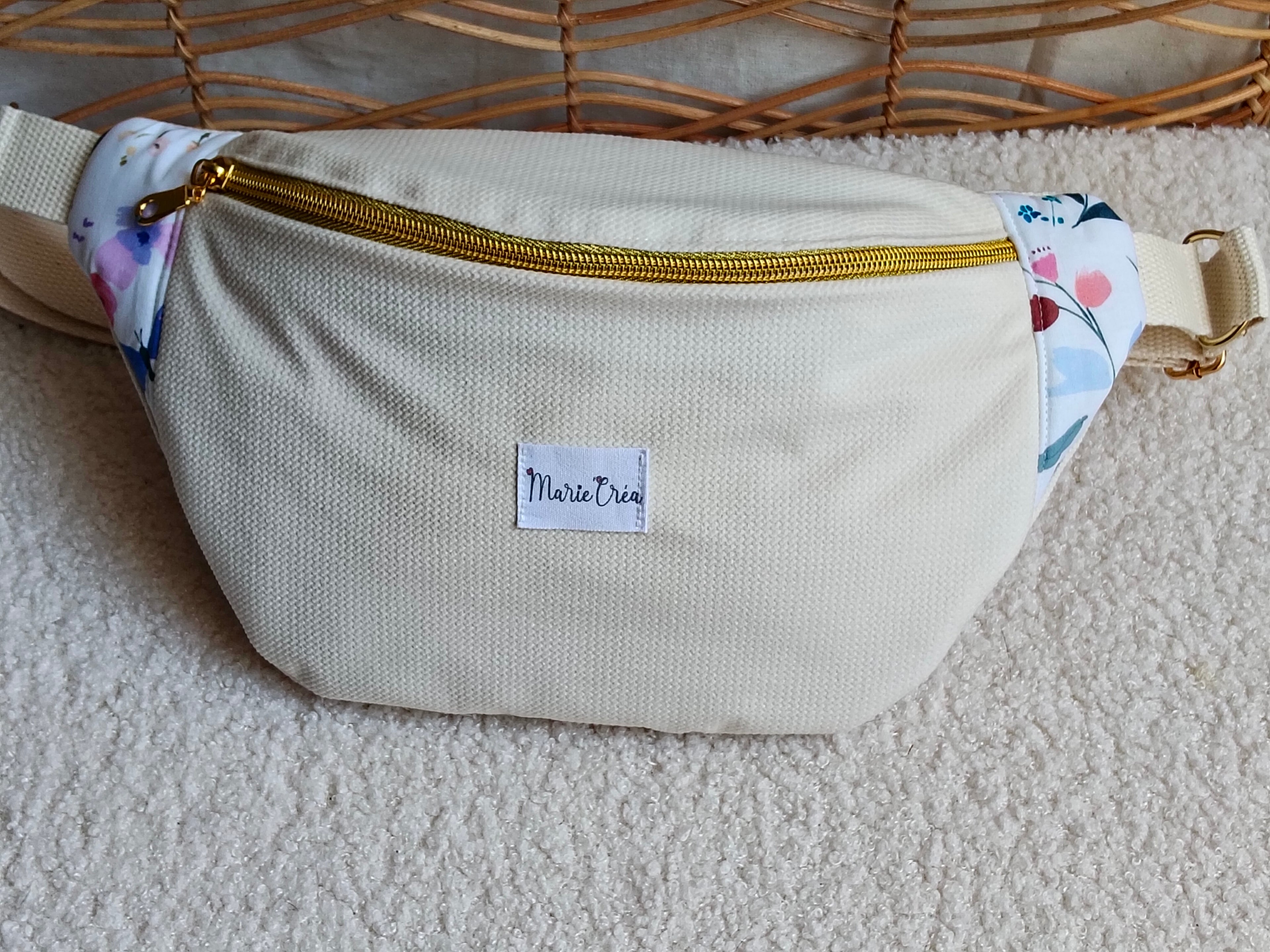 Sac banane en velours